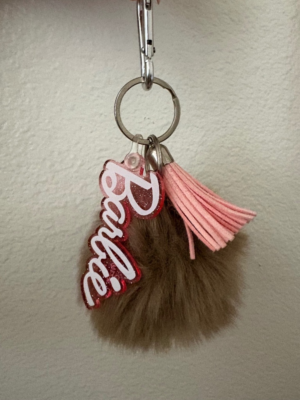 Barbie Pom Pom Tassel Keychain